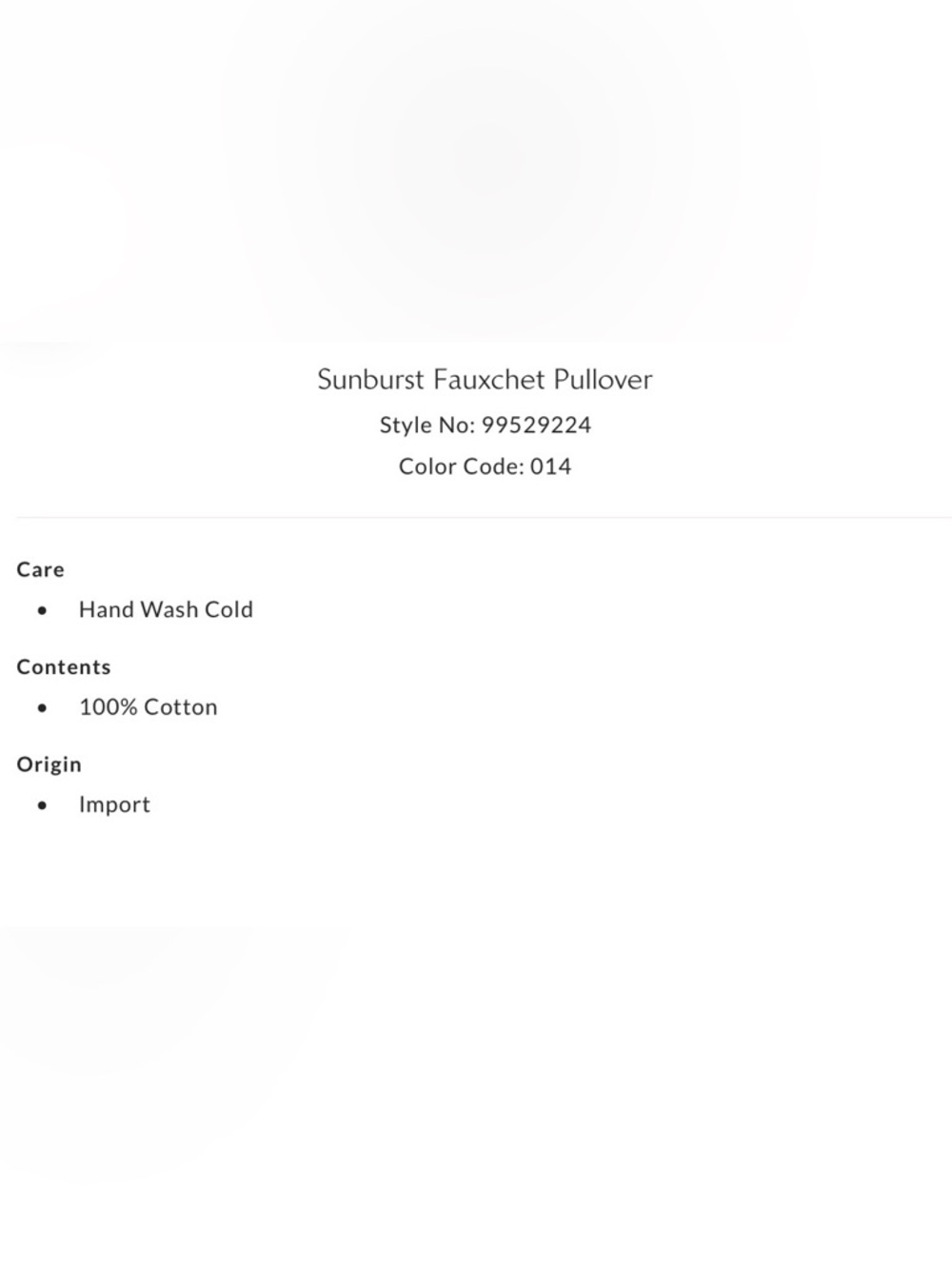 NWT Free People S Sunburst ☀️ Fauxchet Pullover Sweater in Summer Sand New - Picture 8 of 8